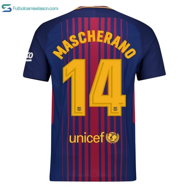 Camiseta Barcelona 1ª Mascherano 2017/18
